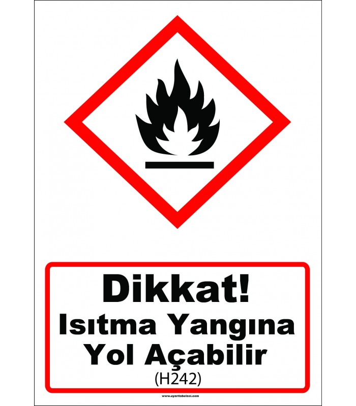 GHS 1030 - Dikkat, ısıtma yangına yol açabilir (H242)