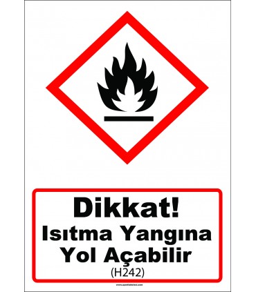 GHS 1030 - Dikkat, ısıtma yangına yol açabilir (H242)