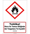 GHS1031 - Tehlike, Hava ile temas ettiğinde ani yangınlara yol açabilir (H250)