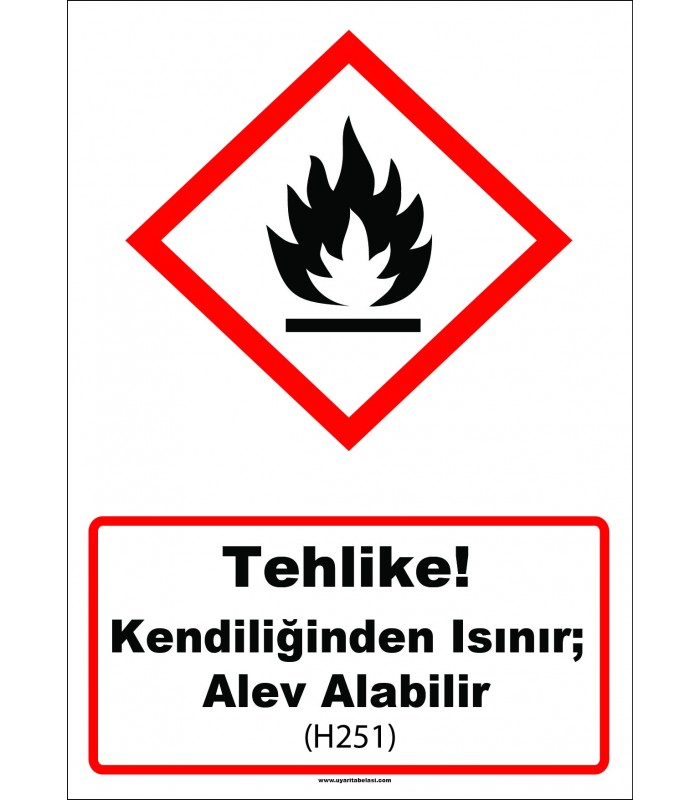 GHS 1032 - Tehlike, Kendiliğinden ısınır, alev alabilir (H251)