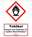 GHS1036 - Tehlike, Yangına veya patlamaya yol açabilir, güçlü oksitleyici (H271)