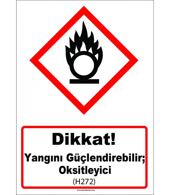GHS 1038 - Dikkat, Yangını güçlendirebilir, oksitleyici (H272)