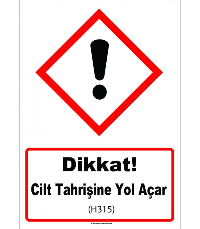 GHS 1043 - Dikkat, Cilt Tahrişine Yol Açar (H315)
