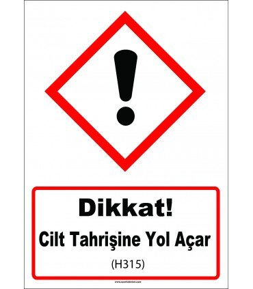 GHS 1043 - Dikkat, Cilt Tahrişine Yol Açar (H315)