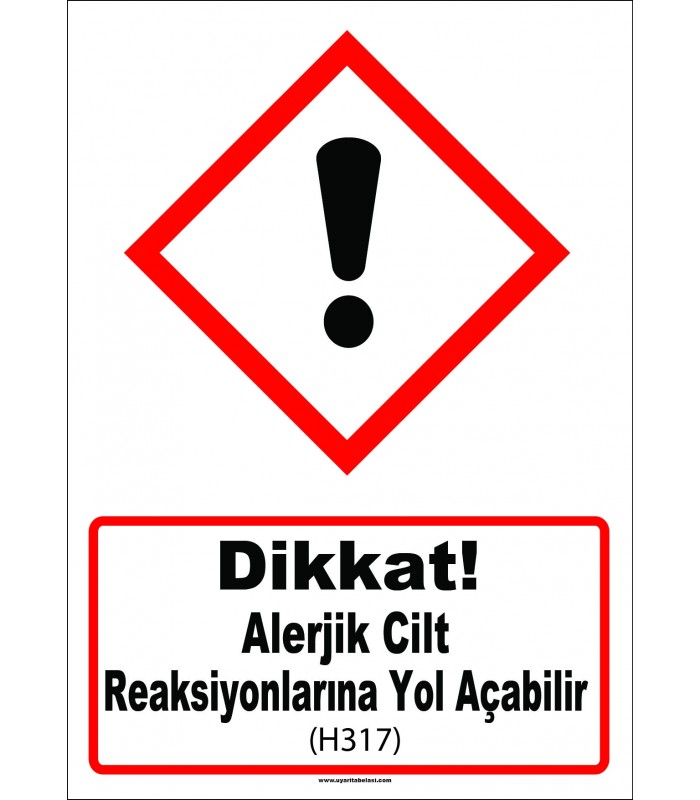 GHS 1045 - Dikkat, Alerjik cilt reaksiyonlarına yol açabilir (H317)