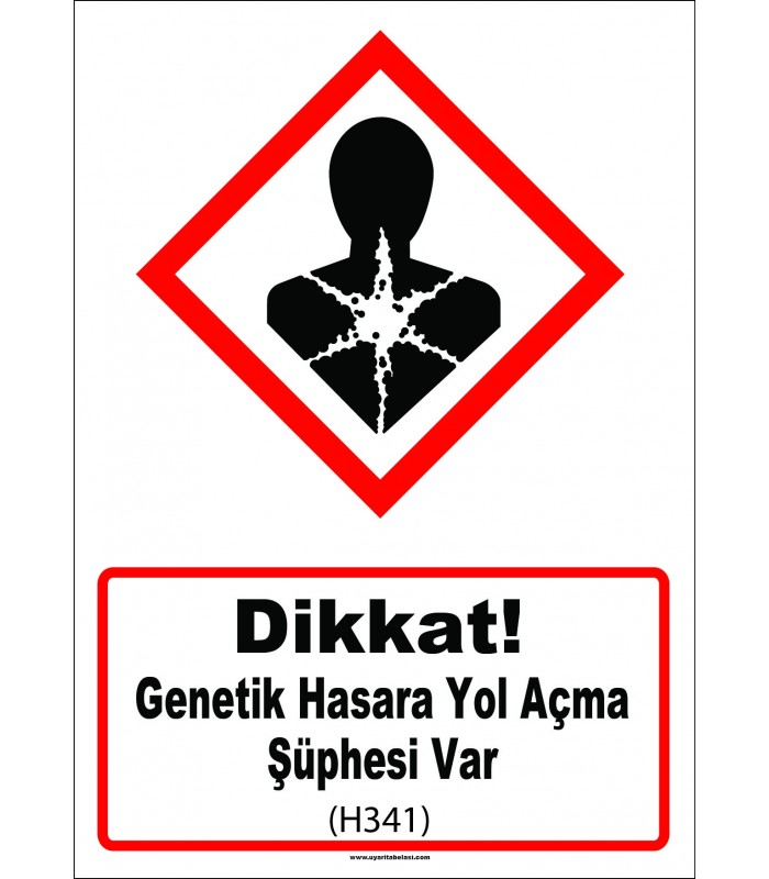 GHS 1047 - Dikkat, Genetik Hasara Yol Açma Şüphesi Var  (H341))