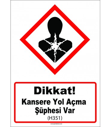 GHS 1049 - Dikkat, Kansere Yol Açma Şüphesi Var (H351)