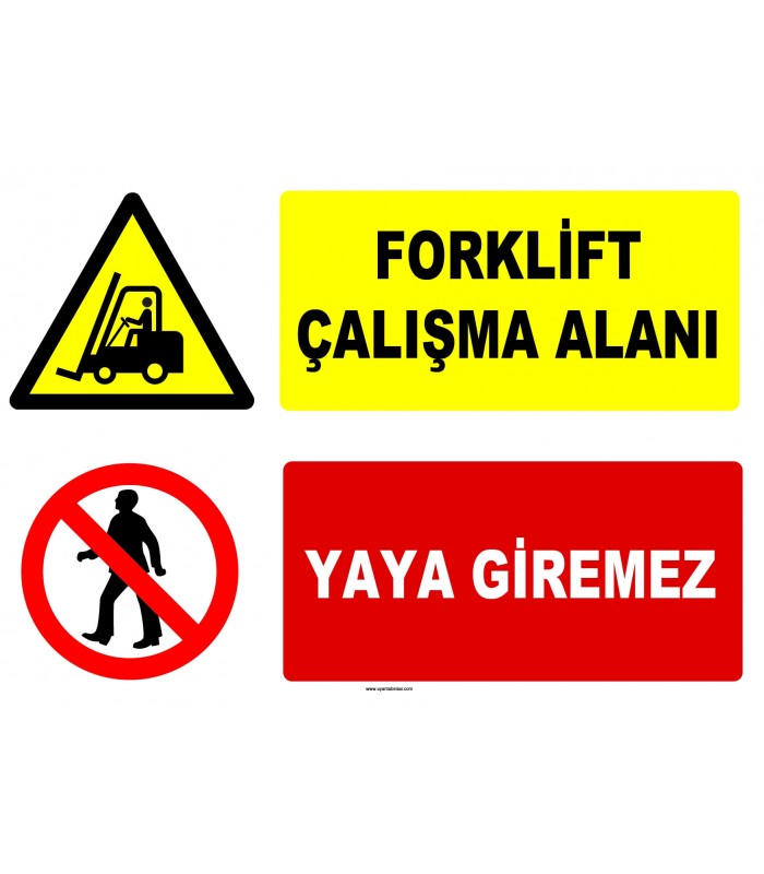 AT 1248 - Forklift Çalışma Alanı, Yaya Giremez