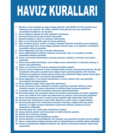 AT 1278 -  Havuz Kuralları