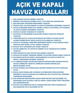 AT 1277 -  Açık ve Kapalı Havuz Kuralları