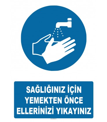 AT 1302 - Sağlığınız için Yemekten Önce Ellerinizi Yıkayınız