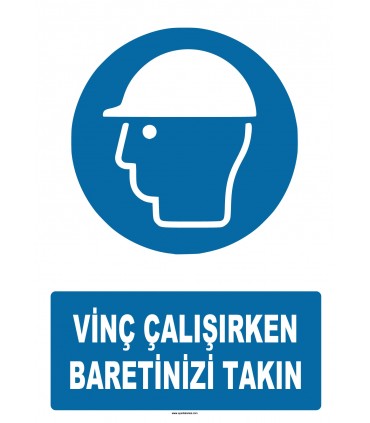 AT 1333 - Vinç Çalışırken Baretinizi Takın