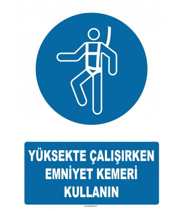 AT 1362 - Yüksekte Çalışırken Emniyet Kemeri Kullanın