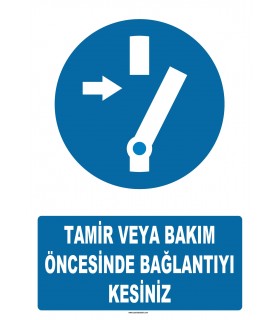 AT 1371 - Tamir veya Bakım Öncesinde Bağlantıyı Kesiniz