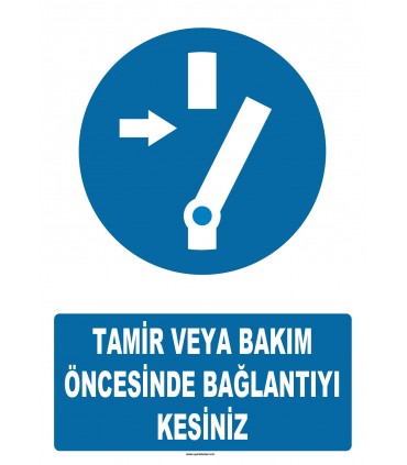 AT 1371 - Tamir veya Bakım Öncesinde Bağlantıyı Kesiniz