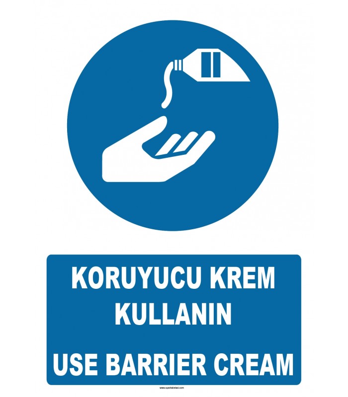 AT 1376 - Koruyucu Krem Kullanın, Use Barrier Cream