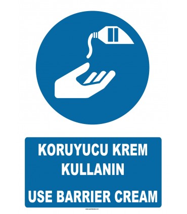 AT 1376 - Koruyucu Krem Kullanın, Use Barrier Cream