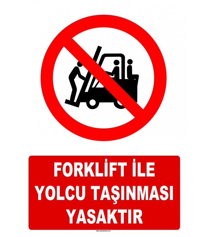 AT 1418 - Forklift İle Yolcu Taşınması Yasaktır
