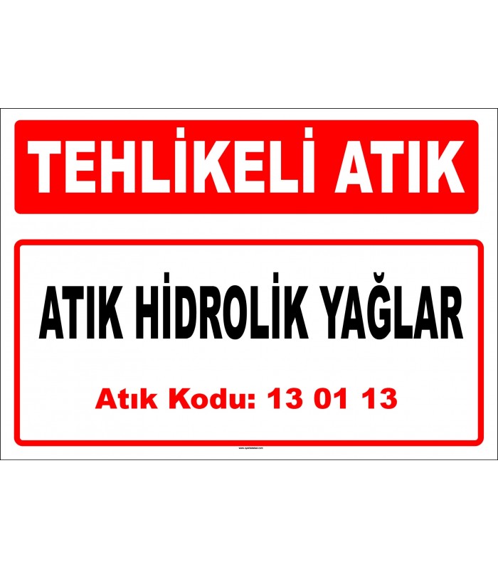 A 130113-1 - Atık Hidrolik Yağlar