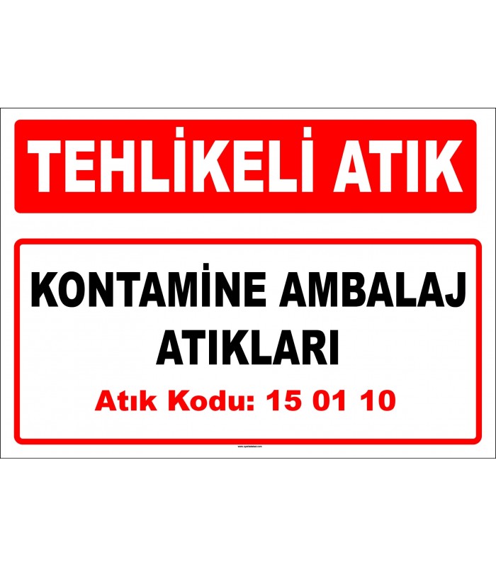 A 150110-1 - Kontamine Ambalaj Atıkları