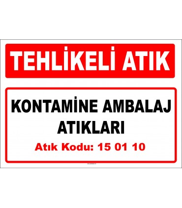 A 150110-1 - Kontamine Ambalaj Atıkları
