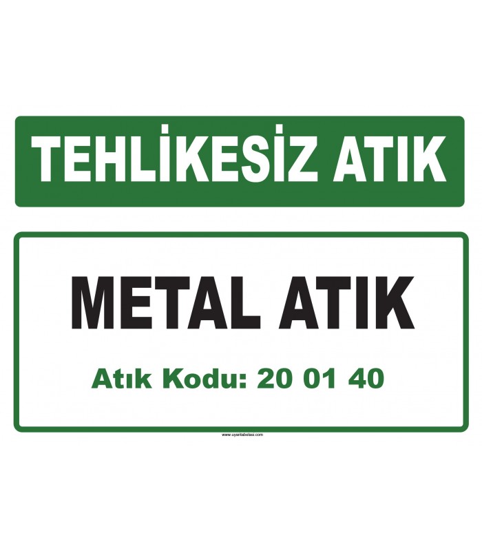 A 200140-1 - Metal Atık