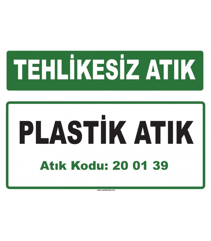 A 200139-1 - Plastik Atık
