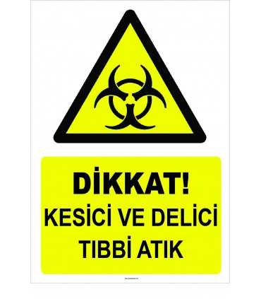  YT 7096 - Dikkat Kesici ve Delici Tıbbi Atık