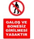 YT-7089 - Galoş ve bonesiz girilmesi yasaktır