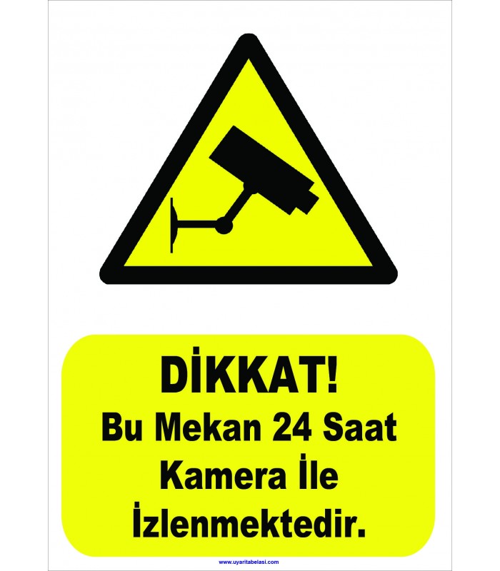YT-7071 - Dikkat bu mekan 24 saat kamera ile izlenmektedir