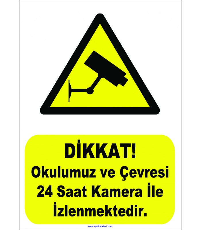 YT-7070 - Dikkat okulumuz ve çevresi 24 saat kamera ile izlenmektedir