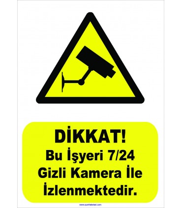 YT-7068 - Bu işyeri 7/24 gizli kamera ile izlenmektedir