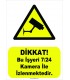 YT-7065 - Bu işyeri 7/24 kamera ile izlenmektedir