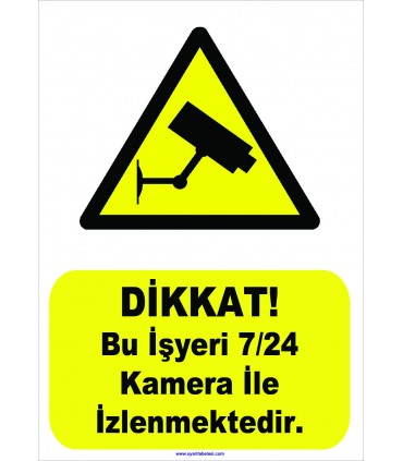 YT-7065 - Bu işyeri 7/24 kamera ile izlenmektedir