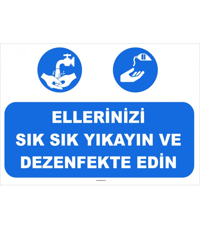 YT 7055 - Ellerinizi sık sık yıkayın ve dezenfekte edin