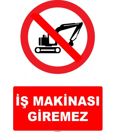 YT 7101 - İş makinası giremez