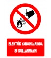 YT7108 - Elektrik yangınlarında su kullanmayın