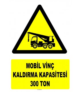 YT7209 - Mobil vinç kaldırma kapasitesi 300 ton