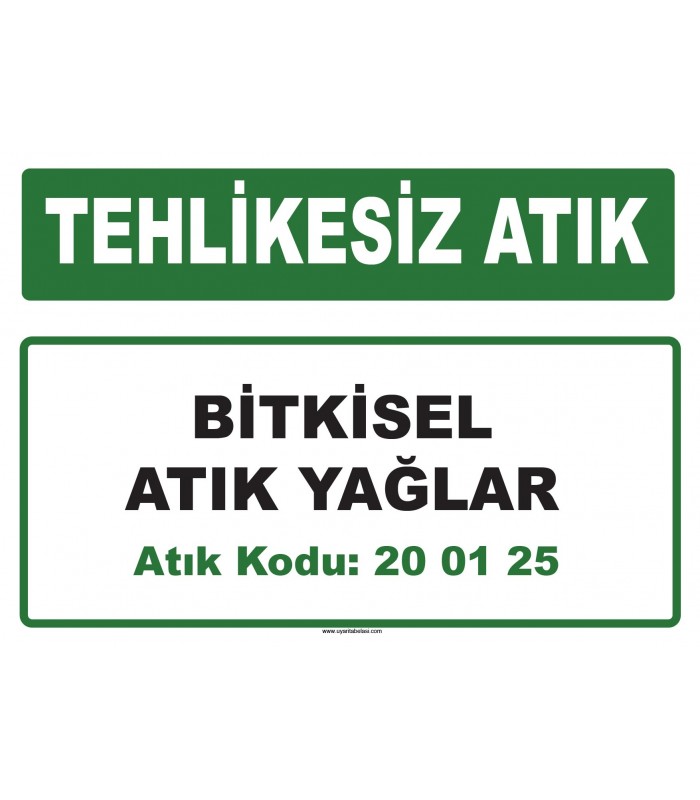 A200125-1 - Bitkisel atık yağlar