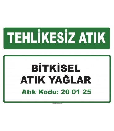 A200125-1 - Bitkisel atık yağlar