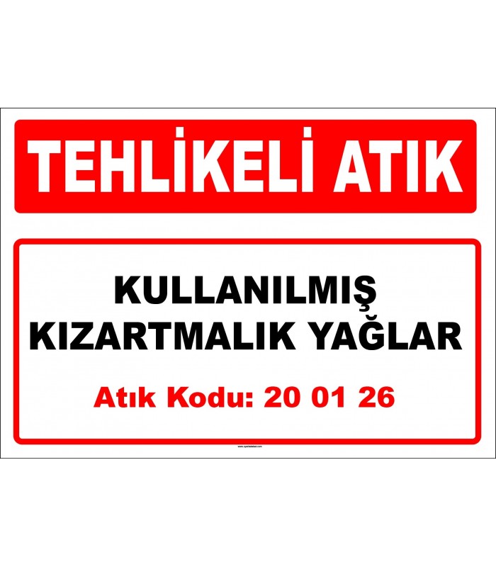 A200126-1 - Kullanılmış kızartmalık yağlar