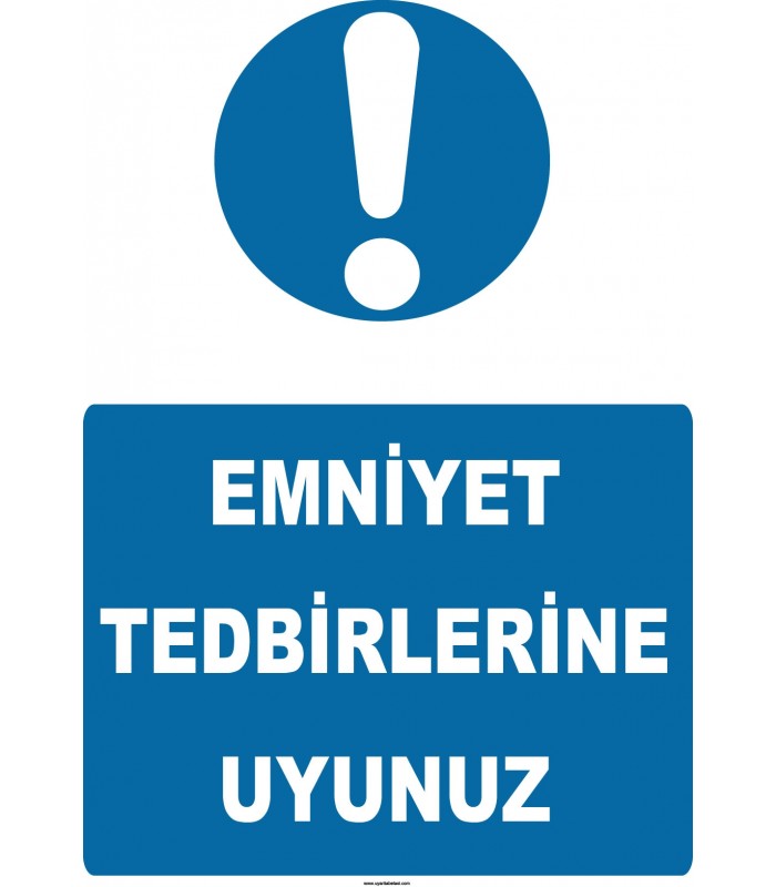 YT7141 - Emniyet tedbirlerine uyunuz