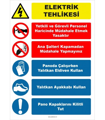 YT7172 - Elektrik tehlikesi talimatı