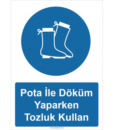 YT7225 - Pota ile döküm yaparken tozluk kullan