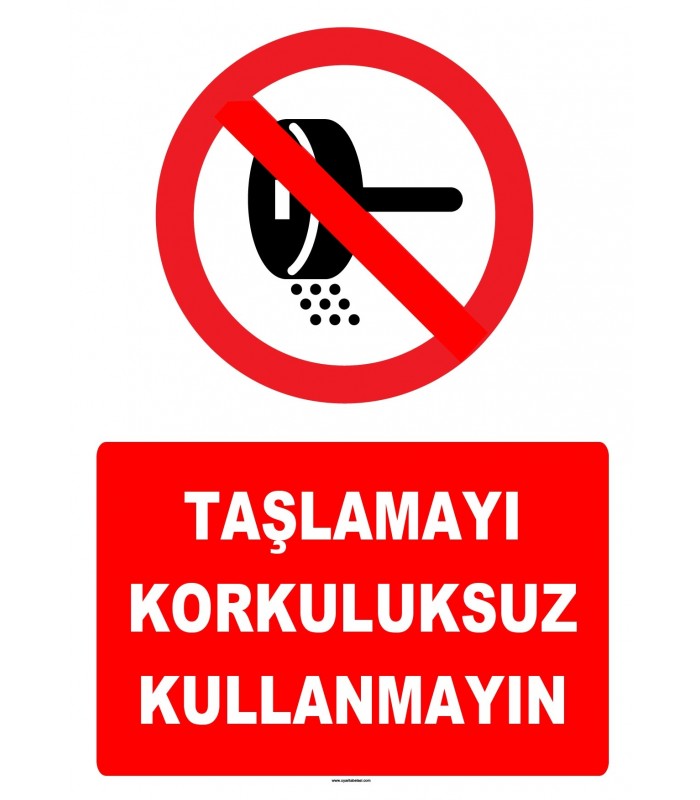 YT7230 - Taşlamayı korkuluksuz kullanmayın