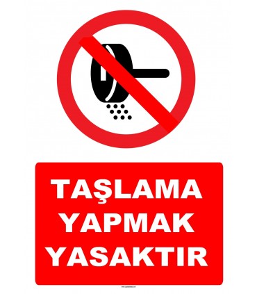 YT7231 - Taşlama yapmak yasaktır levhası