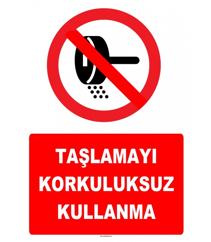 YT7233 - Taşlamayı korkuluksuz kullanma