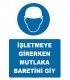 YT7238 - İşletmeye girerken mutlaka baretini giy