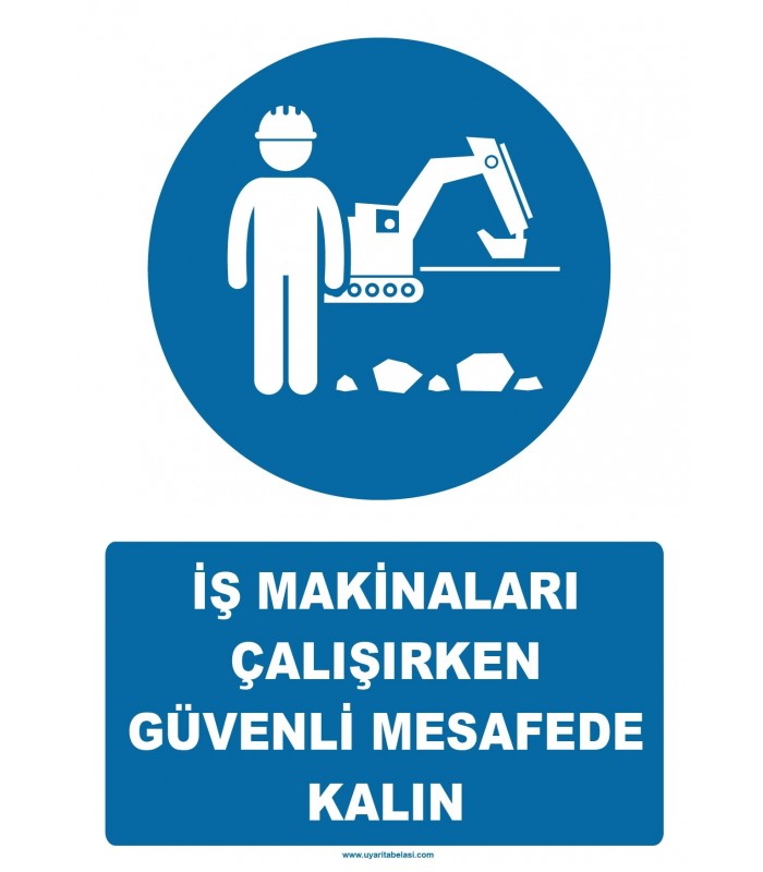 YT7251 - İş makinaları çalışırken güvenli mesafede kalın