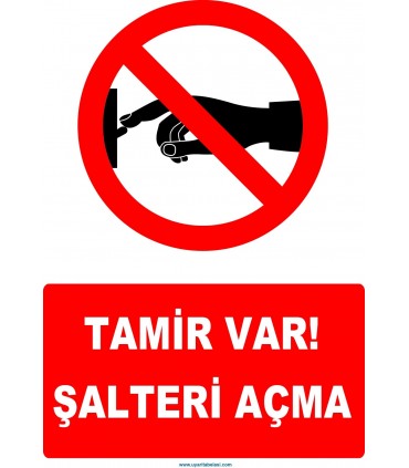 YT7245 - Tamir var şalteri açma